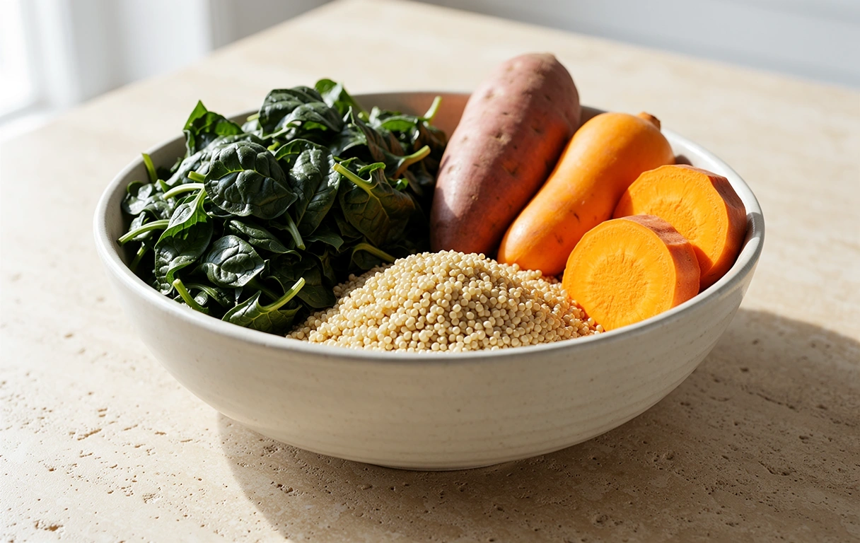 Frische, nährstoffreiche Lebensmittel